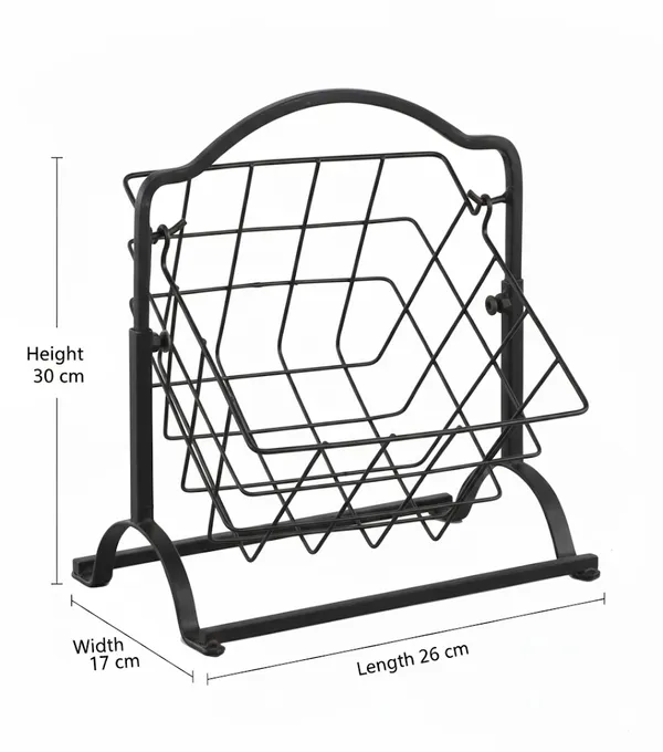 Gold_&_Black_Exclusive_Iron__Multipurpose_Storage_With_Fruit_Basket_Stand