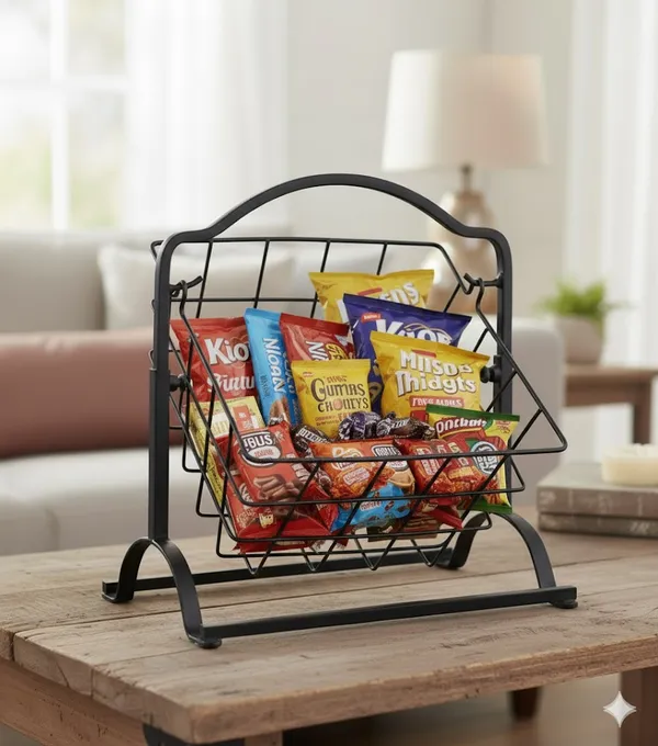 Gold_&_Black_Exclusive_Iron__Multipurpose_Storage_With_Fruit_Basket_Stand