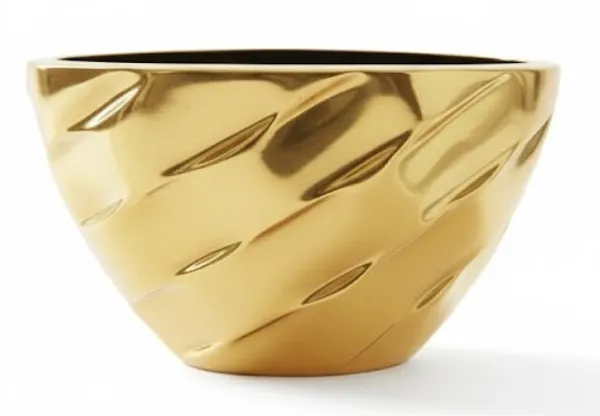 Gold&_Exclusive_Copper_Pure_Hammered_Punch_Bowl_With__Handcrafted_And_Designed_With_Finish_Flower_Vase