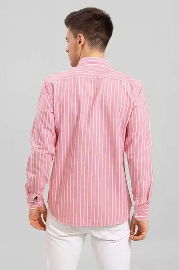 Pink_Cotton_Blend_Striped_Regular_Fit_Shirt_For_Men