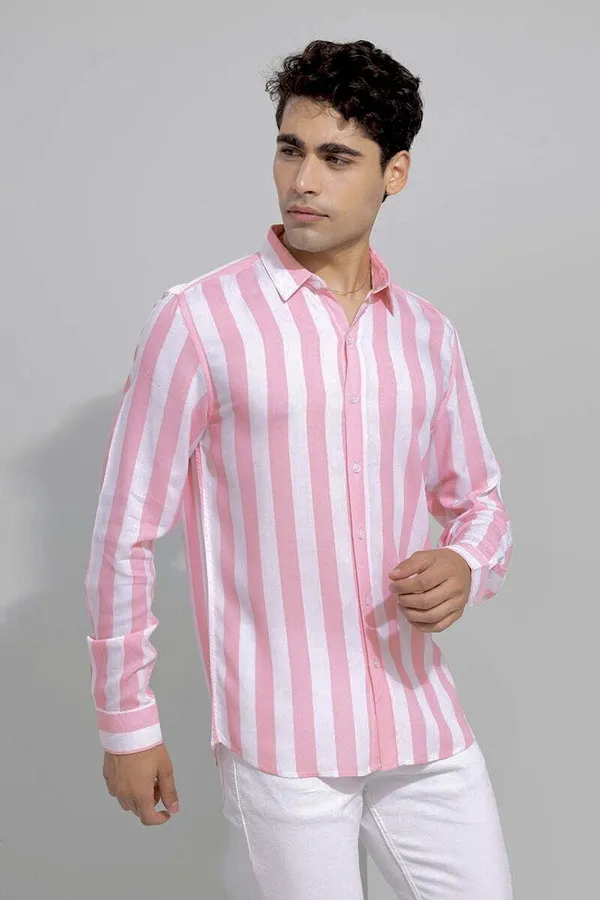 Pink_Cotton_Blend_Striped_Regular_Fit_Shirt_For_Men