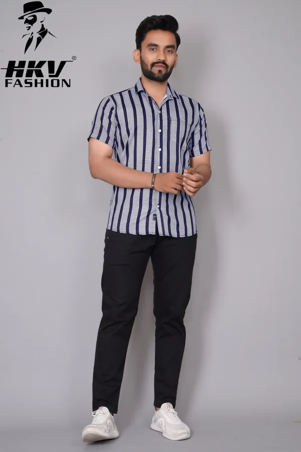 Blue_Cotton_Blend_Striped_Regular_Fit_Shirt_For_Men