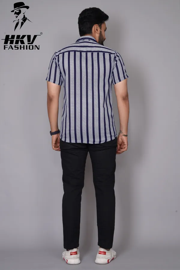 Blue_Cotton_Blend_Striped_Regular_Fit_Shirt_For_Men
