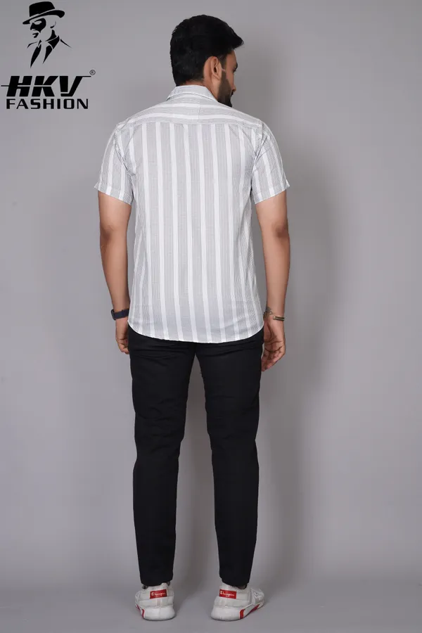White_Cotton_Blend_Striped_Regular_Fit_Shirt_For_Men