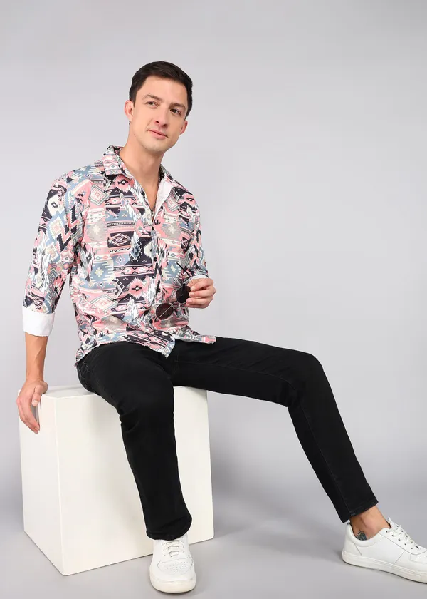 Multicolor_Cotton_Blend_Printed_Regular_Fit_Shirt_For_Men
