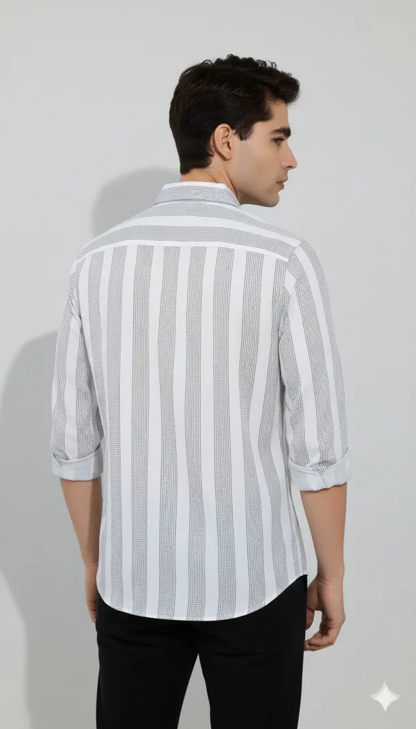 White_Cotton_Blend_Striped_Regular_Fit_Shirt_For_Men