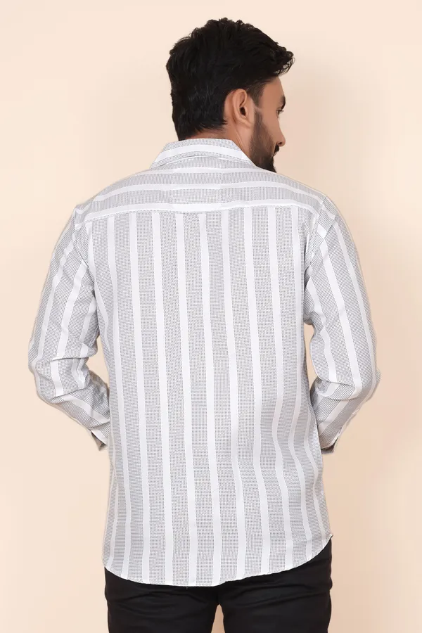 White_Cotton_Blend_Striped_Regular_Fit_Shirt_For_Men