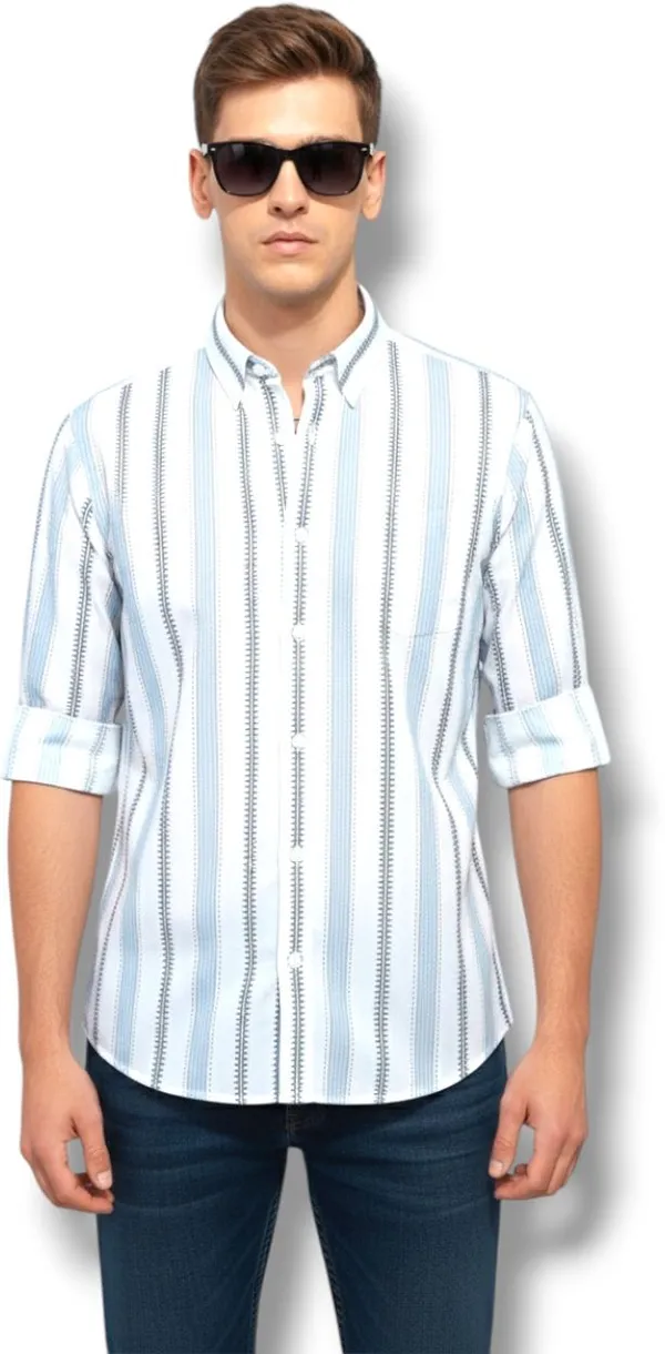Blue_Cotton_Blend_Striped_Regular_Fit_Shirt_For_Men