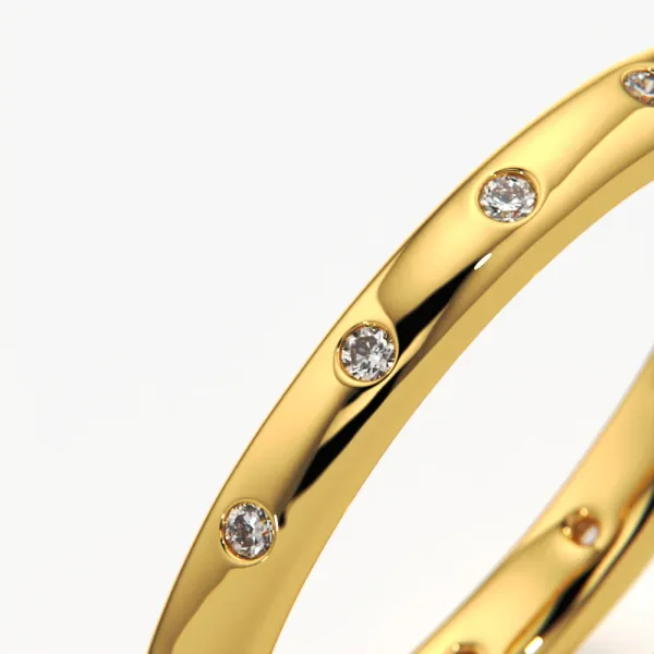 Golden_Metal_Classic_Diamond_Band_Ring_For_Women_|_92.5_Sterling_Silver
