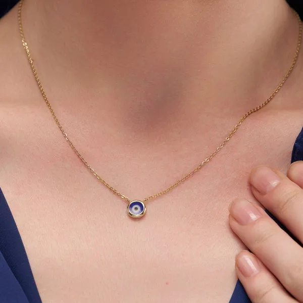 Gold_Vermeil_Blue_Metal_Radinat_Evil_Eye__Pendant_For_Women_|_92.5_Sterling_Silver