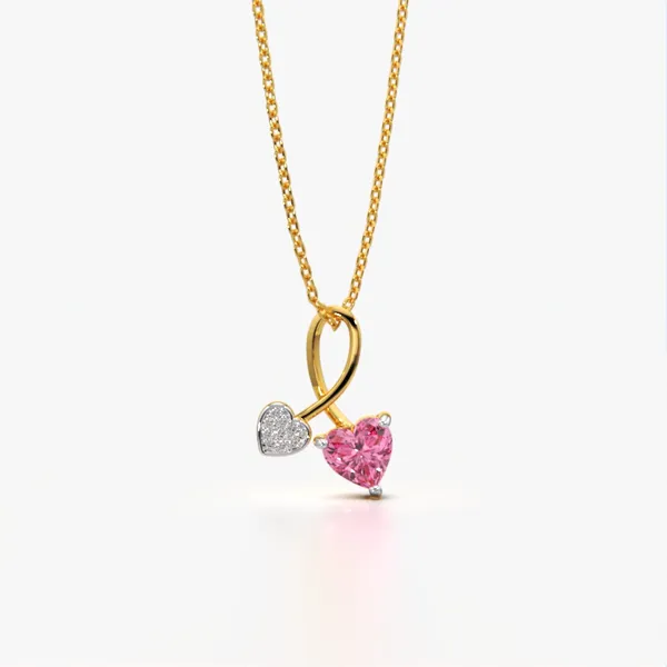 Golden_Metal_Heart_Shape_Love_Pendant_For_Women_|_92.5_Sterling_Silver