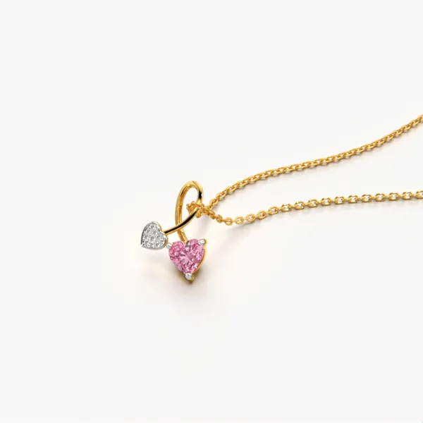 Golden_Metal_Heart_Shape_Love_Pendant_For_Women_|_92.5_Sterling_Silver
