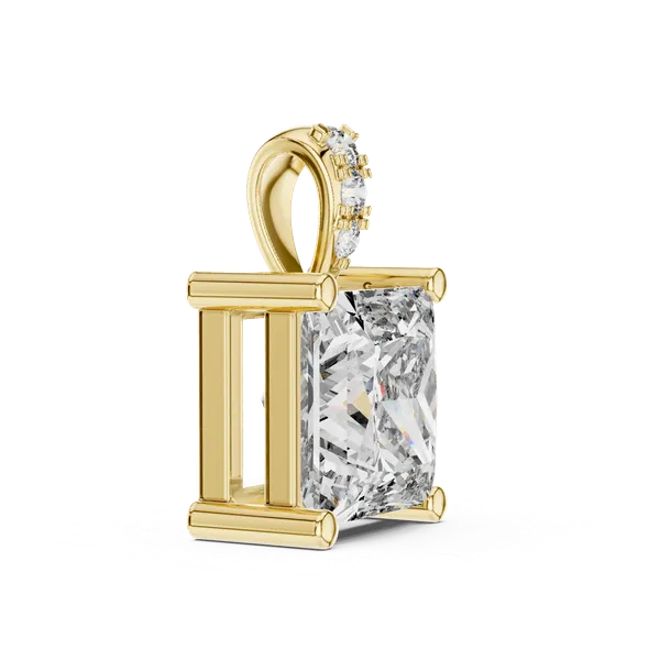 Golden_Elegant_Princess-Cut_Diamond_Pendant_in_22K_Yellow_Gold_For_Women_|_92.5_Sterling_Silver