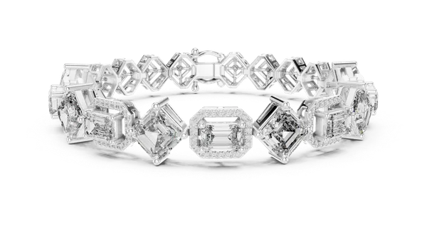 Silver_Imperial_Step-Cut_Majesty_Diamond_Bracelet_For_Women_|_92.5_Sterling_Silver