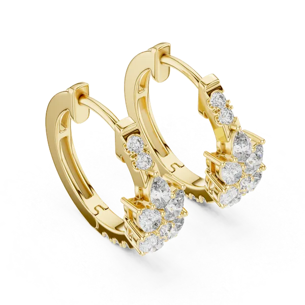 Golden_Kalyani_Floral_Diamond_Hoop_Earrings_For_Women_|_92.5_Sterling_Silver