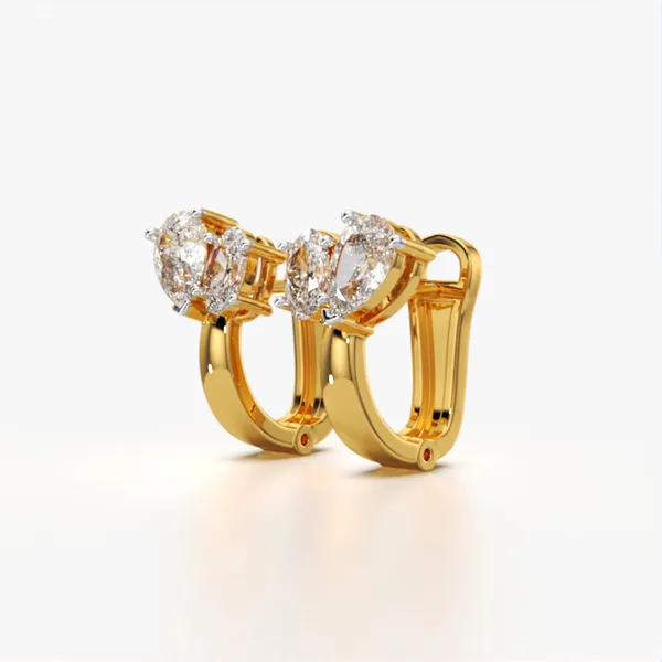 Golden_Metal_Radiant_Beam_Hoop_Earring_For_Women_|_92.5_Sterling_Silver