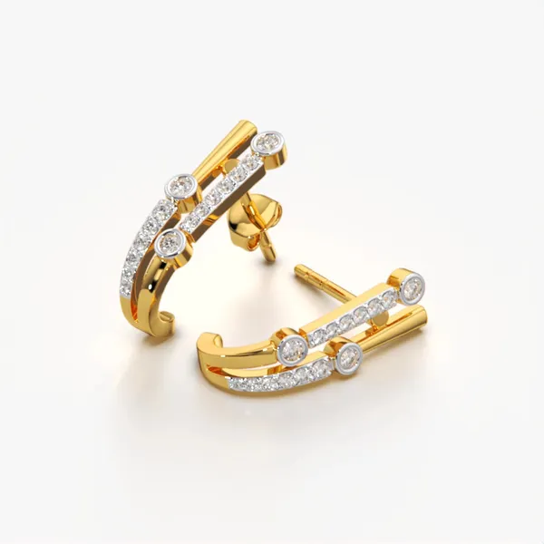 Golden_Metal_Lustre_Oval_Hoops_For_Women_|_92.5_Sterling_Silver