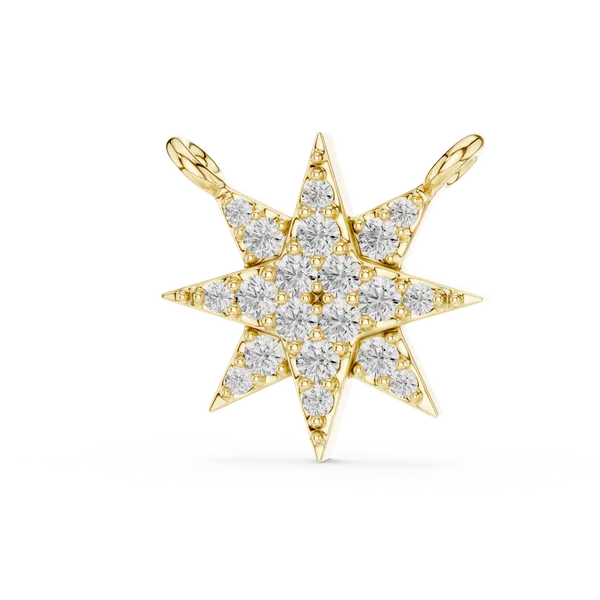Golden_Radiant_Star_Diamond_Gold_Pendant_Necklace_For_Women_|_92.5_Sterling_Silver