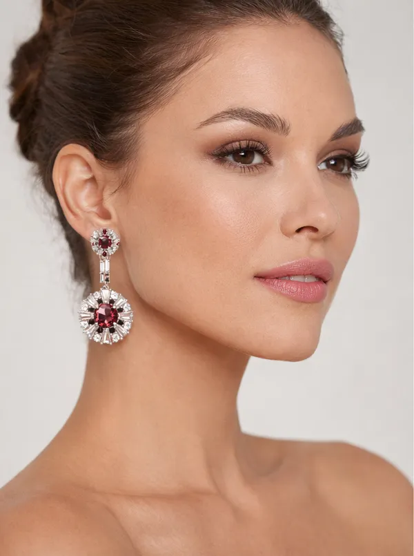 Red_Garnet_Cubic_Zircon_Dangle_Earrings_for_Women_|_92.5_Sterling_Silver