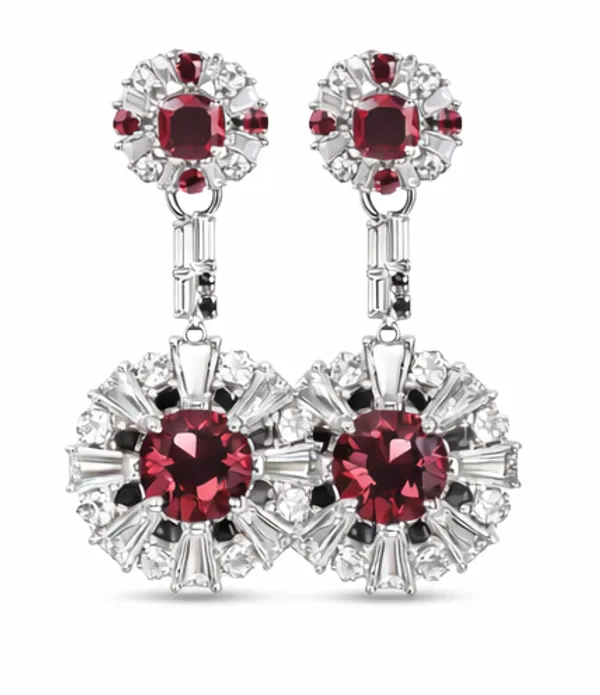 Red_Garnet_Cubic_Zircon_Dangle_Earrings_for_Women_|_92.5_Sterling_Silver