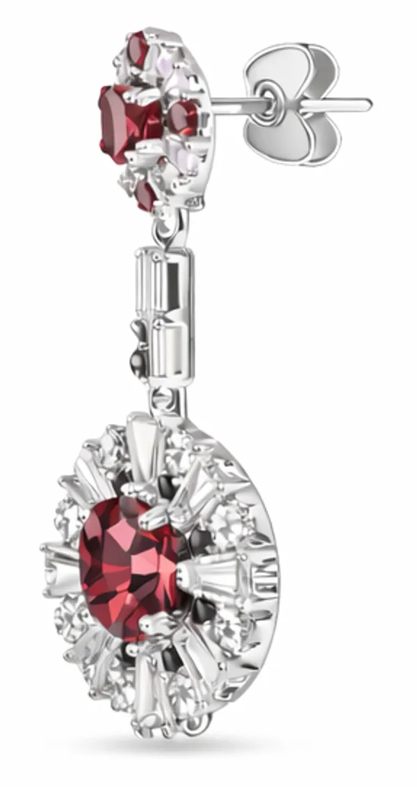 Red_Garnet_Cubic_Zircon_Dangle_Earrings_for_Women_|_92.5_Sterling_Silver