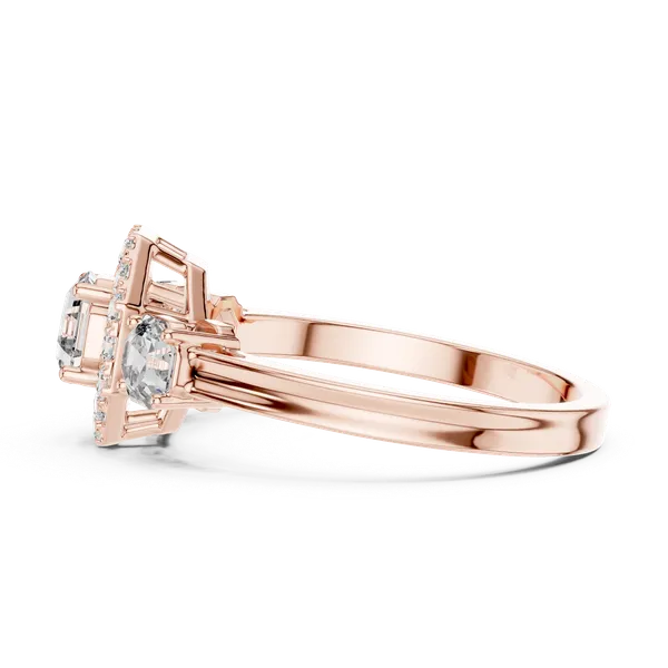 Rose_Gold_Regal_Bloom_Halo_Diamond_Ring_For_Women_|_92.5_Sterling_Silver