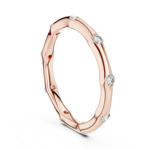 Rose_Gold_RoseGlow_DropletMinimal_Diamond-Cut_CZ_Eternity_Ring_For_Women_|_92.5_Sterling_Silver