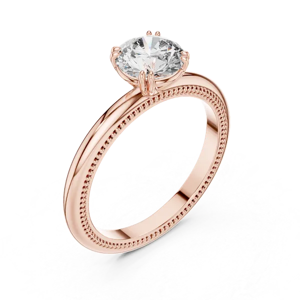 Rose_Gold_Royal_Milgrain_Solitaire_Ring_For_Women_|_92.5_Sterling_Silver