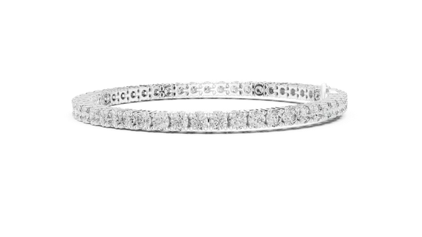 Silver_Shopdack_Eternal_Brilliance_Classic_Diamond_Tennis_Bracelet_For_Women_|_92.5_Sterling_Silver