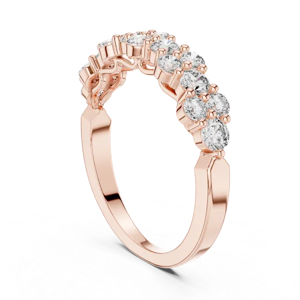 Rose_Gold_SparkleWave_Elegance_Band__Womens_CZ_Cluster_Ring_For_Women_|_92.5_Sterling_Silver