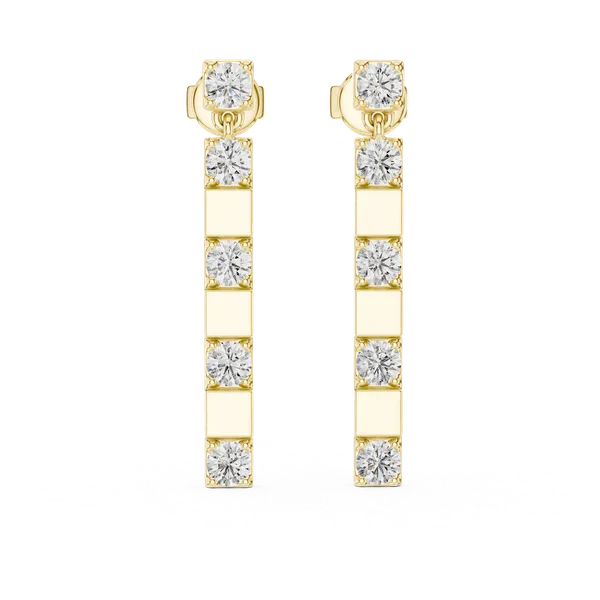 Golden_Sunehri_Linear_Diamond_Drop_Earrings_For_Women_|_92.5_Sterling_Silver