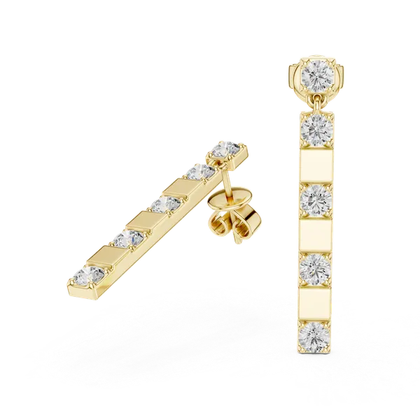 Golden_Sunehri_Linear_Diamond_Drop_Earrings_For_Women_|_92.5_Sterling_Silver