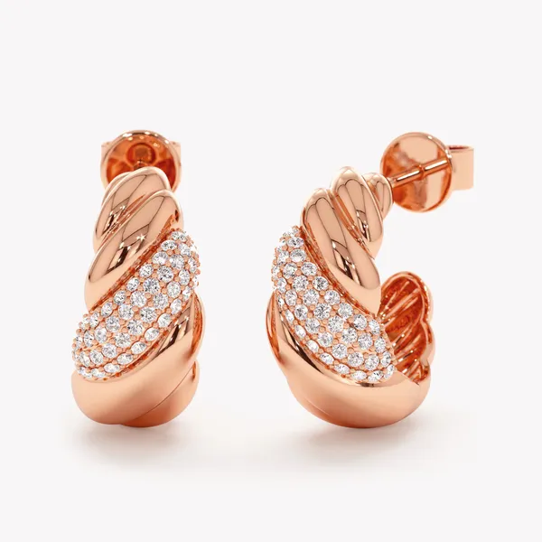 Rose_Gold_Metal_Swirl_Huggies_Earring_For_Women_|_92.5_Sterling_Silver