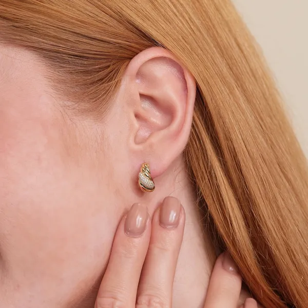 Rose_Gold_Metal_Swirl_Huggies_Earring_For_Women_|_92.5_Sterling_Silver