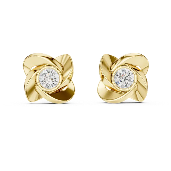 Golden_The_Manjari_Solitaire_Studs_For_Women_|_92.5_Sterling_Silver