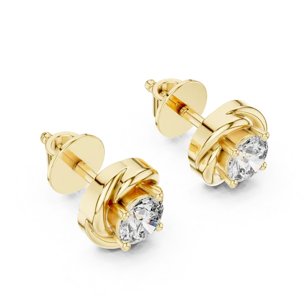 Golden_The_Nitya_Solitaire_Studs_For_Women_|_92.5_Sterling_Silver