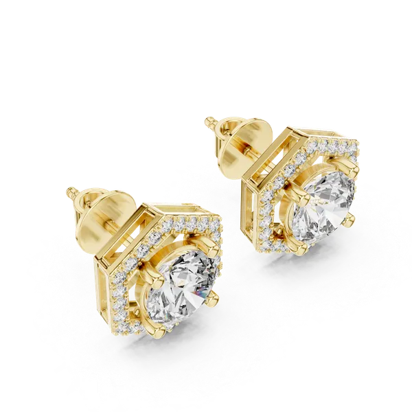 Golden_The_Shatkona_Halo_Studs_For_Women_|_92.5_Sterling_Silver