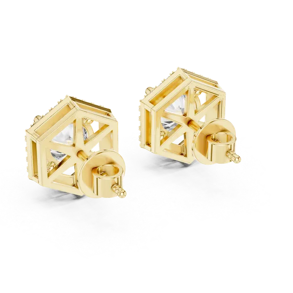 Golden_The_Shatkona_Halo_Studs_For_Women_|_92.5_Sterling_Silver
