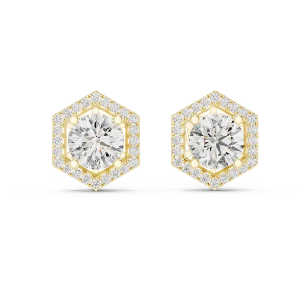 Golden_The_Shatkona_Halo_Studs_For_Women_|_92.5_Sterling_Silver