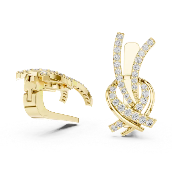 Golden_The_'Aakriti_Link'_925_Sterling_Silver_Dangler_Earrings__For_Women_|_92.5_Sterling_Silver