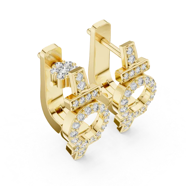 Golden_The_'Aakriti_Link'_925_Sterling_Silver_Dangler_Earrings__For_Women_|_92.5_Sterling_Silver