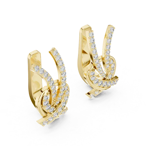 Golden_The_'Aakriti_Link'_925_Sterling_Silver_Dangler_Earrings__For_Women_|_92.5_Sterling_Silver