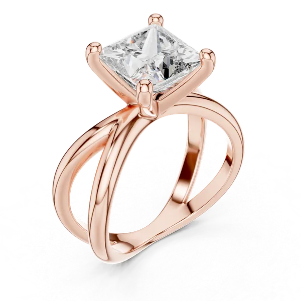 Rose_Gold_The_'Ananta'_Architectural_Solitaire_Ring_For_Women_|_92.5_Sterling_Silver