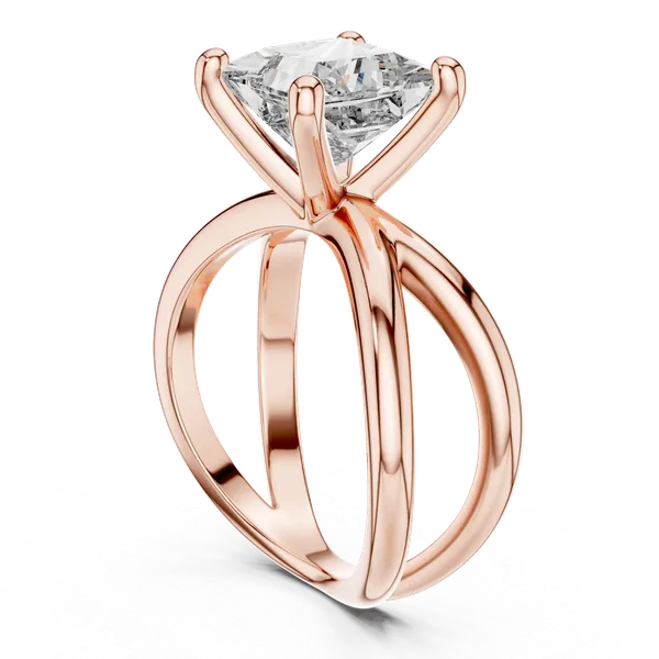 Rose_Gold_The_'Ananta'_Architectural_Solitaire_Ring_For_Women_|_92.5_Sterling_Silver