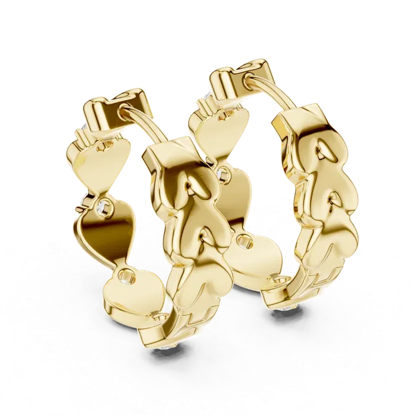 Golden_The_'Anmol'_Heart_Diamond_Huggies_For_Women_|_92.5_Sterling_Silver