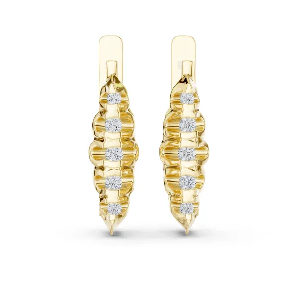 Golden_The_'Bindu_Bliss'_925_Sterling_Silver_Solitaire_Hoops__For_Women_|_92.5_Sterling_Silver