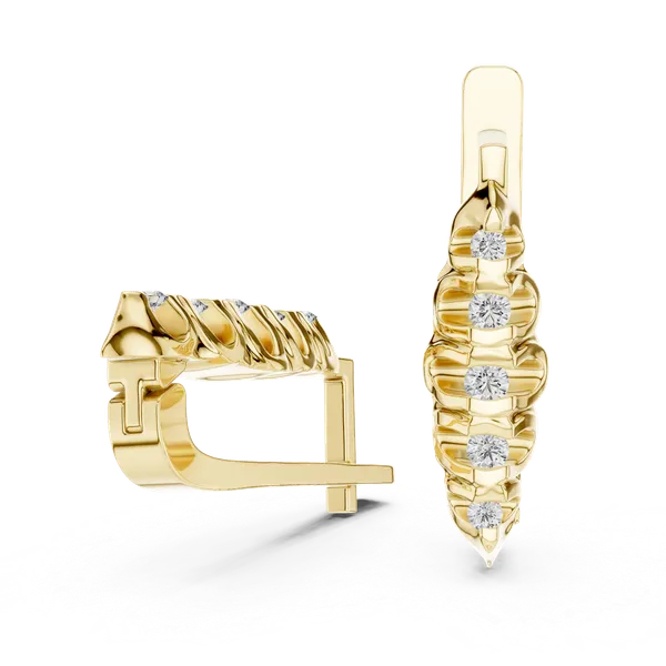 Golden_The_'Bindu_Bliss'_925_Sterling_Silver_Solitaire_Hoops__For_Women_|_92.5_Sterling_Silver