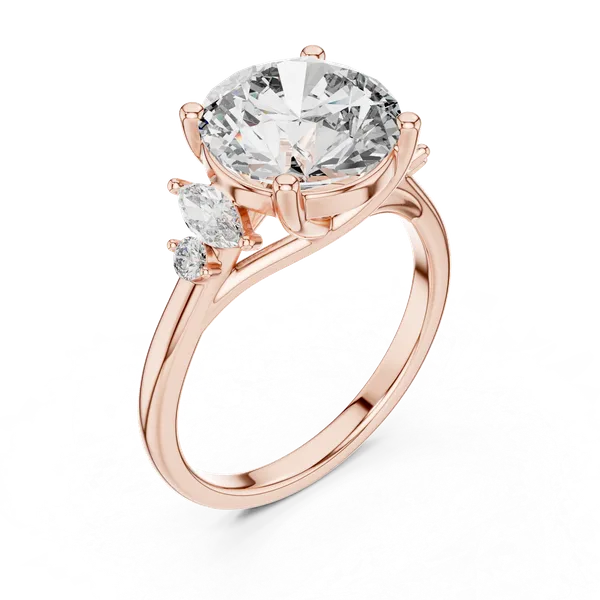 Rose_Gold_The_'Celestial_Stream'_Rose_Gold_Bypass_Solitaire_Ring_For_Women_|_92.5_Sterling_Silver