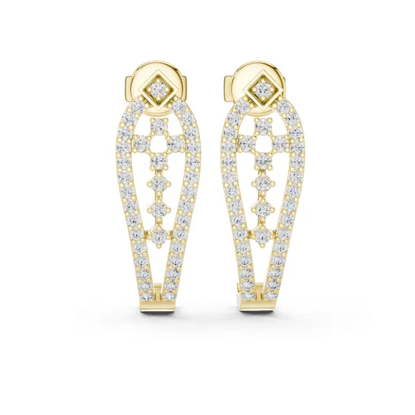 Golden_The_'Chakra_Link'_925_Sterling_Silver_Geometric_Hoops__For_Women_|_92.5_Sterling_Silver