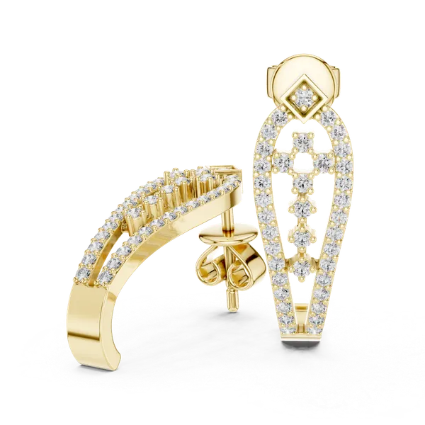 Golden_The_'Chakra_Link'_925_Sterling_Silver_Geometric_Hoops__For_Women_|_92.5_Sterling_Silver
